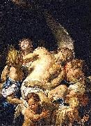 Francesco Trevisani Dead Christ Supported by Angels oil